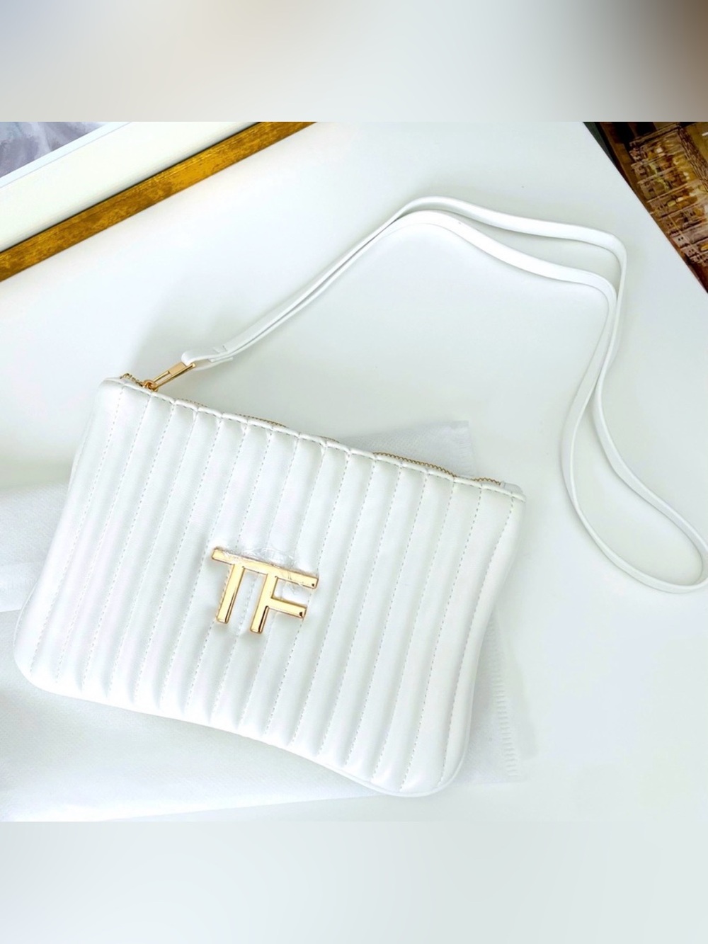 Tom Ford White Wristlet/Clutch